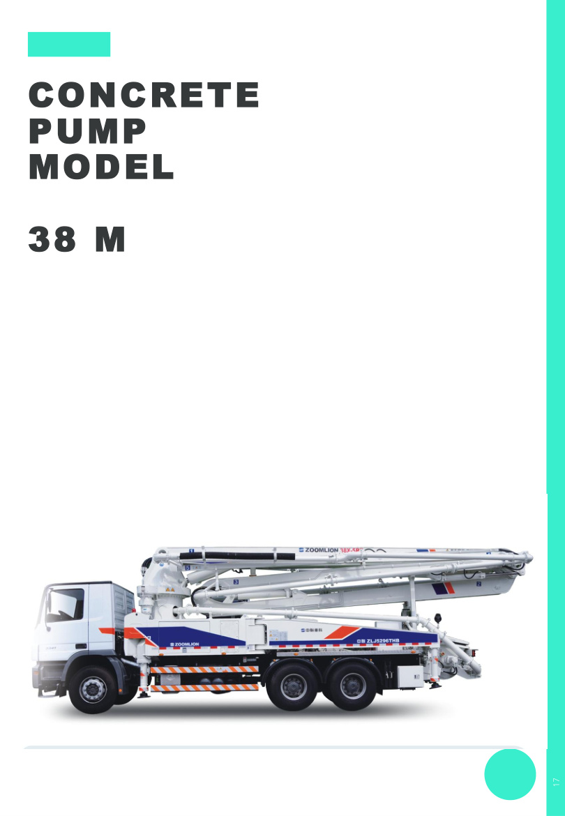 Concrete pump rental 38M