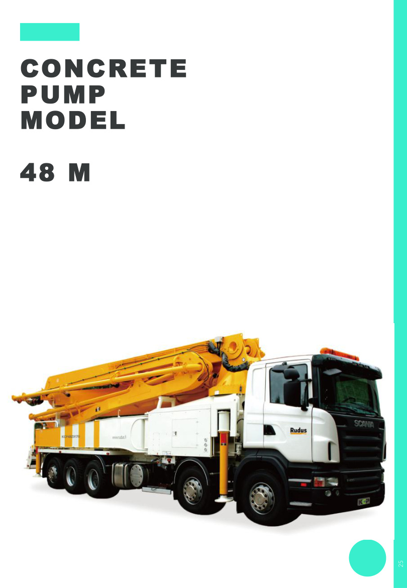 Concrete pump rental 48M