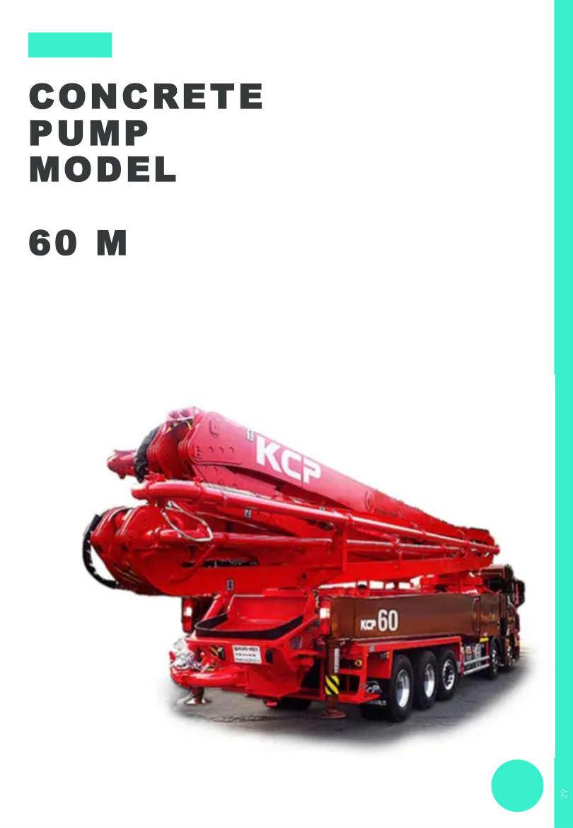 Concrete pump rental 60M